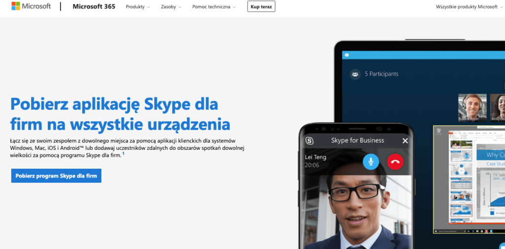 program do wideokonferencji skype business