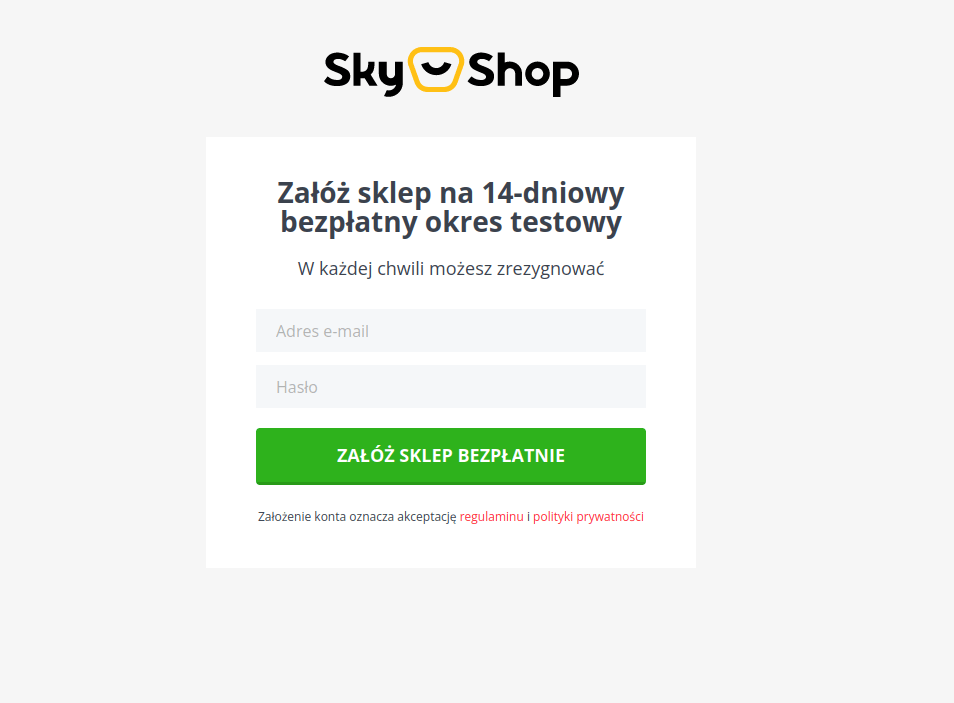 Sky-Shop - darmowy okres próbny